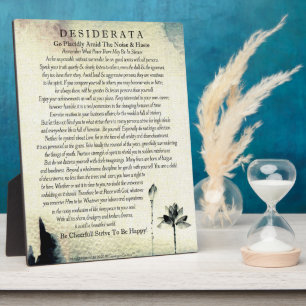 Desiderata Poem van Max Ehrmann Waterverf Lotus Fotoplaat