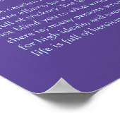 Desiderata Poem - Variegated Spring Crocuses Poster (Hoek)