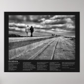 Desiderata Poem, Winter Seaside Stroll, Fine Art Poster (Voorkant)