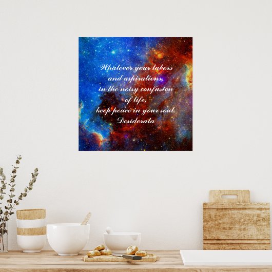 Desiderata Poster (Keuken)