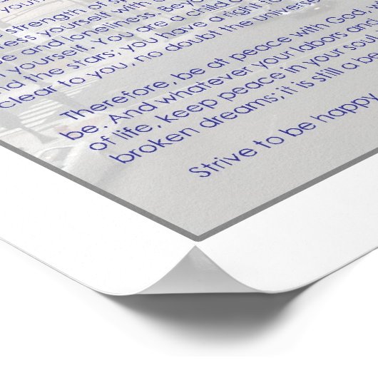 Desiderata Poster (Hoek)