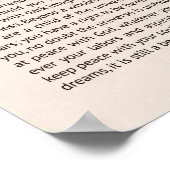 Desiderata Poster (Hoek)