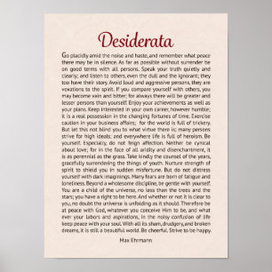 Desiderata Poster
