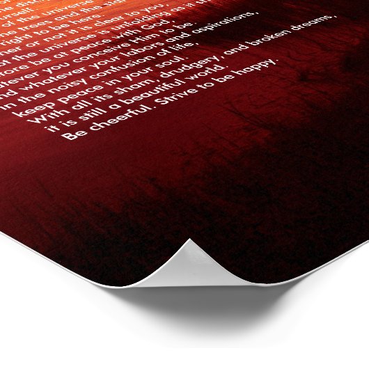 Desiderata Poster (Hoek)