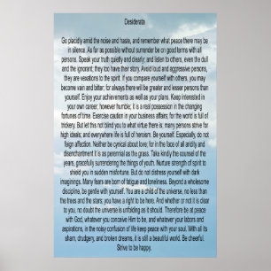 Desiderata Poster