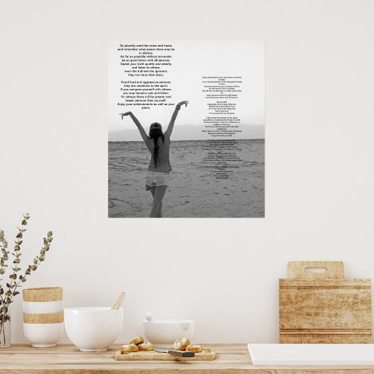 Desiderata Poster (Keuken)