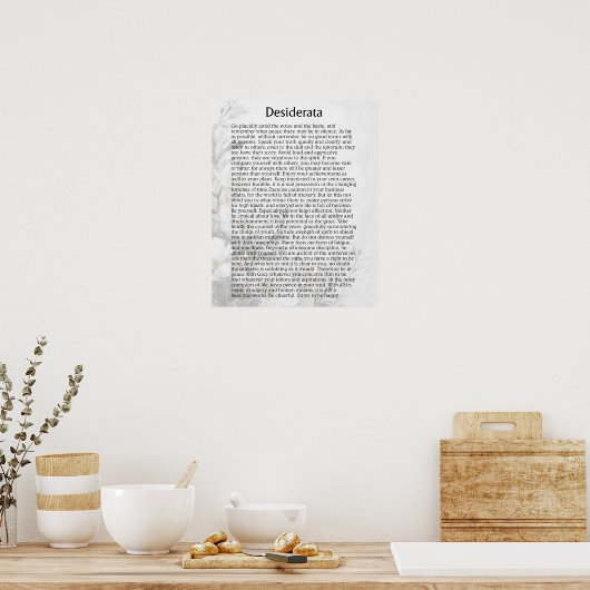 DESIDERATA POSTER (Keuken)