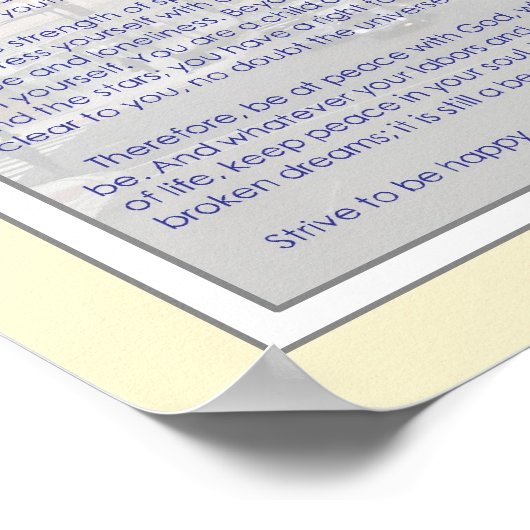 Desiderata Poster (Hoek)