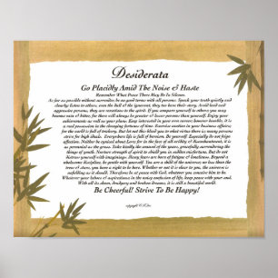 Desiderata Poster 11x14 en andere formaten!