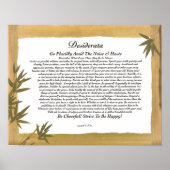 Desiderata Poster 11x14 en andere formaten ook! (Voorkant)