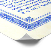 Desiderata-poster afdrukken, middeleeuws ontwerp,  poster (Hoek)