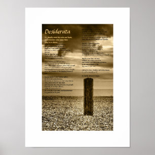 Desiderata poster - Ik heb tijd