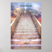 DESIDERATA-Poster op trappen naar de hemel Poster (Voorkant)