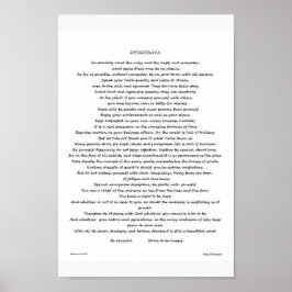 DESIDERATA-POSTER POSTER