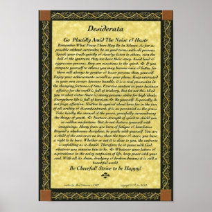 DESIDERATA-Poster Poster