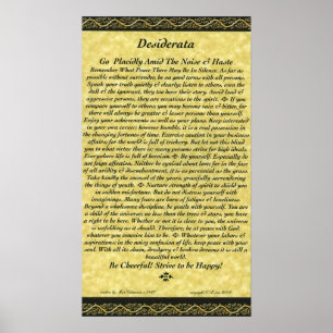 DESIDERATA-Poster Poster