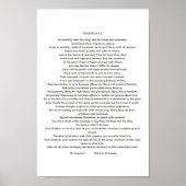 DESIDERATA-POSTER POSTER (Voorkant)