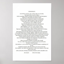 DESIDERATA-POSTER POSTER