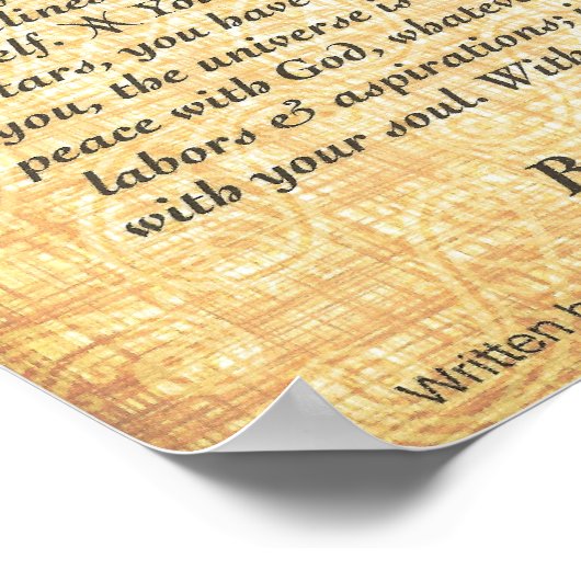 DESIDERATA-Poster van Max Ehrmann=16x20 Fossil Poster (Hoek)