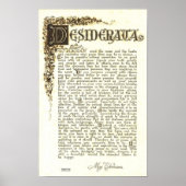 DESIDERATA-Poster van Max Ehrmann - Antiek schuifw Poster (Voorkant)