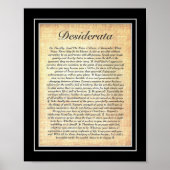 DESIDERATA-Poster van Max Ehrmann=Fossil Poster (Voorkant)