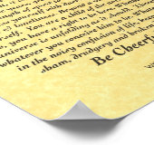 DESIDERATA-Poster van Max Ehrmann-Golden Parchment Poster (Hoek)