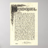 DESIDERATA-Poster van Max Ehrmann - Kool Scroll Poster (Voorkant)
