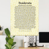 DESIDERATA-Poster van Max Ehrmann MANY SIZES Poster (Thuiskantoor)