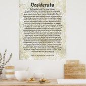 DESIDERATA-Poster van Max Ehrmann MANY SIZES Poster (Keuken)