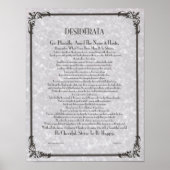 DESIDERATA-Poster van Max Ehrmann MANY SIZES Poster (Voorkant)