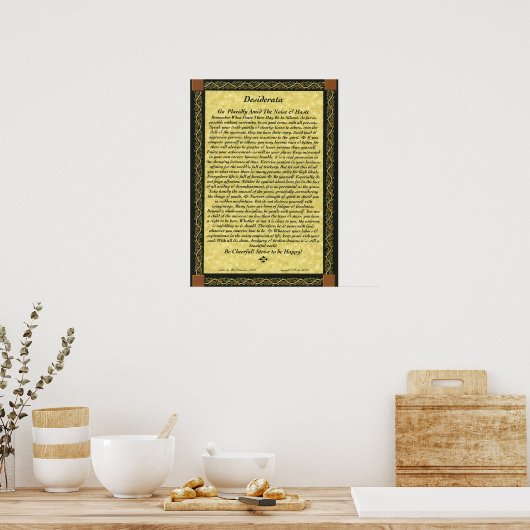 DESIDERATA-Poster van Max Ehrmann Poster (Keuken)