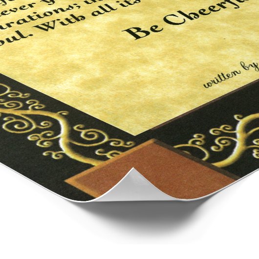 DESIDERATA-Poster van Max Ehrmann Poster (Hoek)