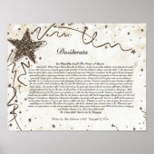 DESIDERATA-Poster van Max Ehrmann-Shining Star Poster (Voorkant)