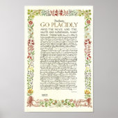 DESIDERATA-Poster van Max Ehrmann - Wildbloemen Poster (Voorkant)