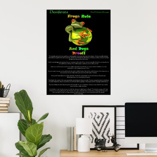 Desiderata Posters frog rule (Thuiskantoor)
