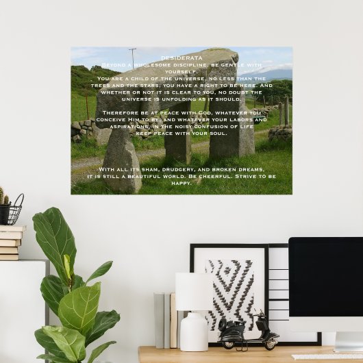 DESIDERATA-Posters Poster (Thuiskantoor)