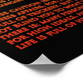 DESIDERATA-Posters voor het vliegen met reserveond Poster (Hoek)