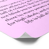 Desiderata Posters voor kleine watervallen (Hoek)