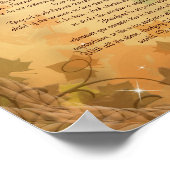 Desiderata-prose op achtergrond van volledige kleu poster (Hoek)