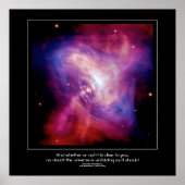 Desiderata quote - Crab Pulsar, Neutron Star Poster (Voorkant)