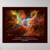 Desiderata quote - Tarantula Nebula-stervorming Poster (Voorkant)