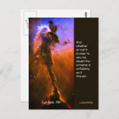 Desiderata Quote - Tower in Eagle Nebula, M16 Briefkaart (Voorkant / Achterkant)