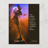 Desiderata Quote - Tower in Eagle Nebula, M16 Briefkaart (Voorkant)