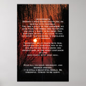 DESIDERATA Red walkway-Posters Poster (Voorkant)