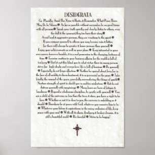 DESIDERATA Rode Kruis Poster