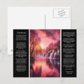 Desiderata Romantisch Meer, Gouden Hemel Reflectie Briefkaart (Voorkant / Achterkant)