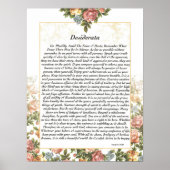 DESIDERATA Rosepaper Poster (Voorkant)
