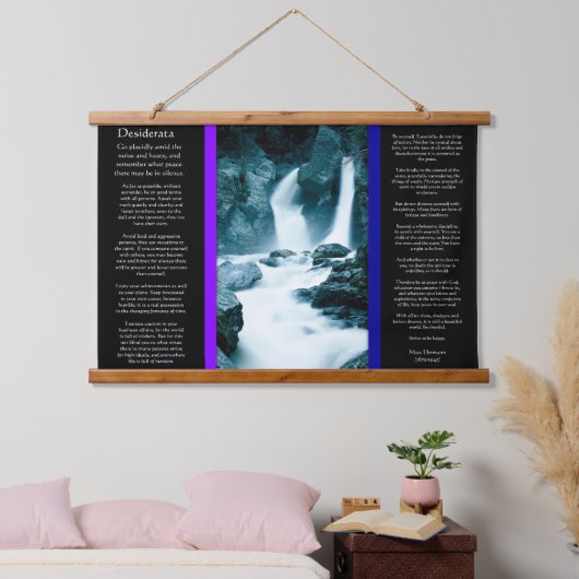 DESIDERATA rotsvallei Hangend Wandkleed (Slaapkamer)