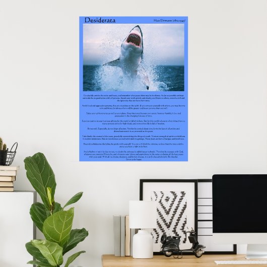 Desiderata Shark Jumping Posters (Thuiskantoor)
