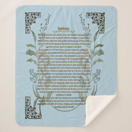 Desiderata Sherpa Deken (Voorkant)